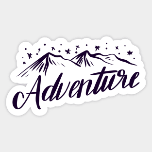 Cool Mountain Adventure Sticker